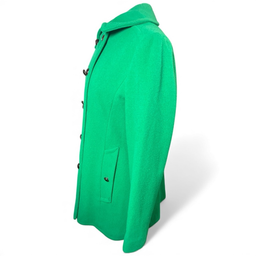 Vintage Mackintosh Authentic Peacoat – Kelly Green 100% Wool – Made in USA - Picture 6 of 12